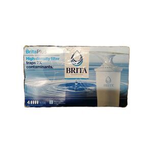 Brita Plus Replacement Water Filter, BPA-Free, High Density Pitchers 4 Pack